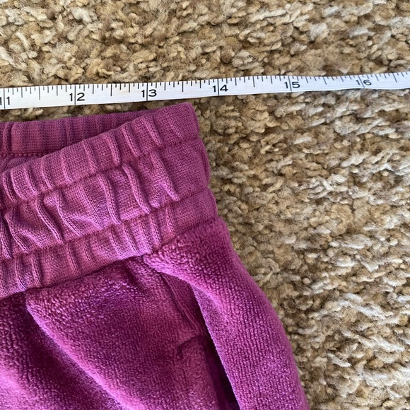 Suzie Kondi Velour Unisex Track Pants Size XS Plum Purple NWT Athleisure - Picture 13 of 14